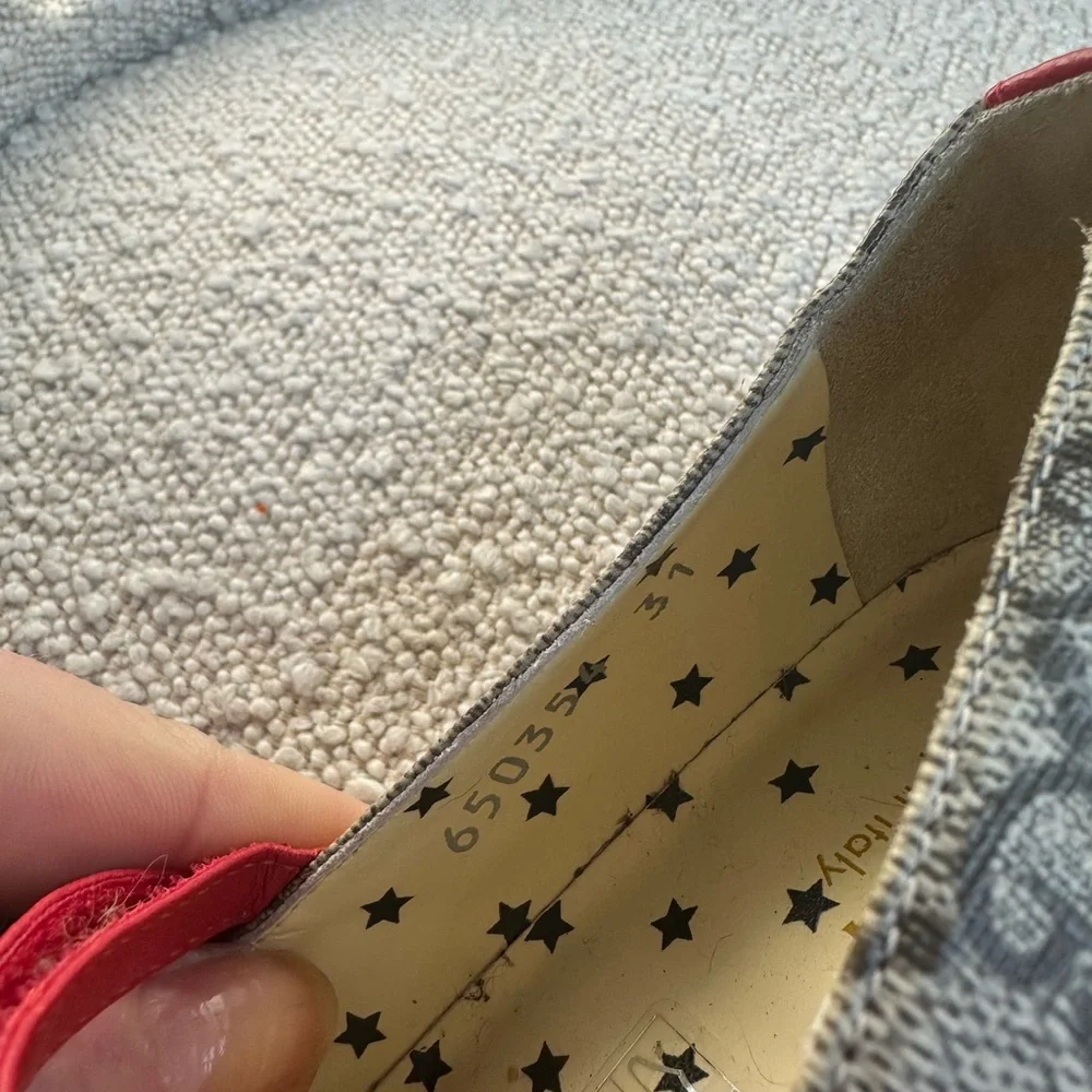 GUCCI ballet shoes with red bow size 31